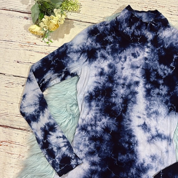 House of Harlow x REVOLVE Bryla Mini Dress Tie Dye Blue - Picture 4 of 8